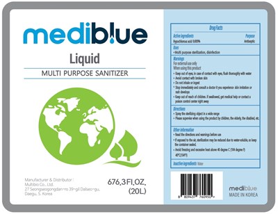 03 MEDIBLUE 20L Label.jpg 20000ml NDC: 76847-301-03 Label - 03 MEDIBLUE 20L Label